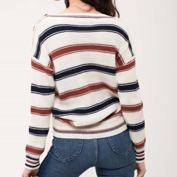 Stripe Long Sleeve Sweater - Picture 2 of 2